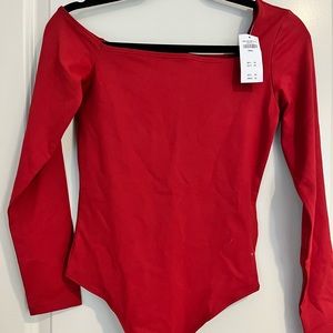Red Abercrombie & Fitch bodysuit - new with tag!